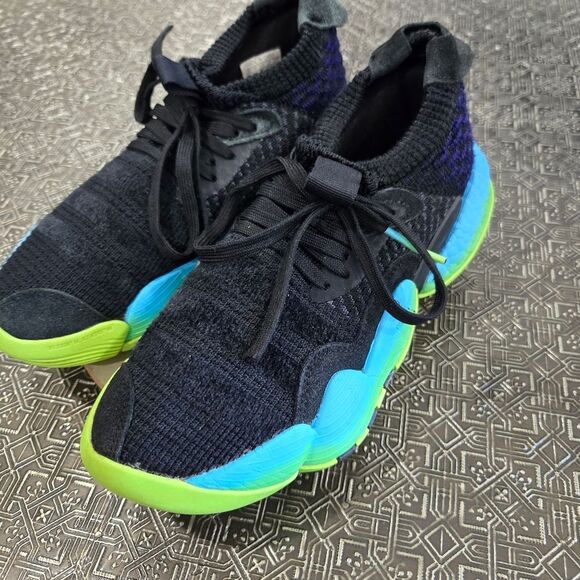 🐢 Adidas Trae Young 2 Trae-TL Solar Green Basketball Shoes Size 4 - Picture 10 of 15